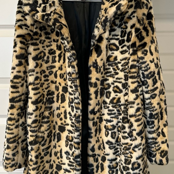 LOFT Jackets & Blazers - LOFT Animal Print Faux Fur Coat